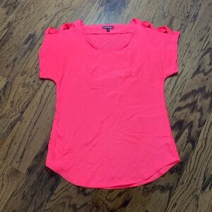 Express Neopn Pink shirt size xs